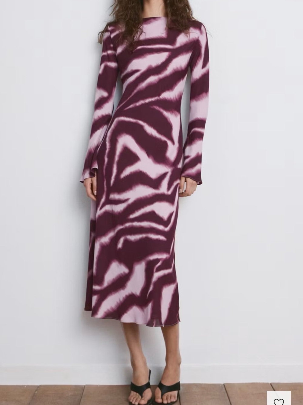 Mango Purple Animal Print Dress NWT Size 4